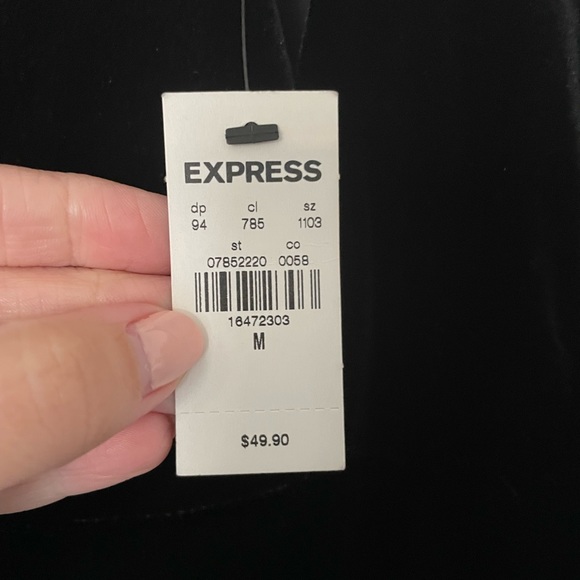 Express Velour Dress - Picture 3 of 5